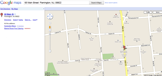 Google Map to Market Roost